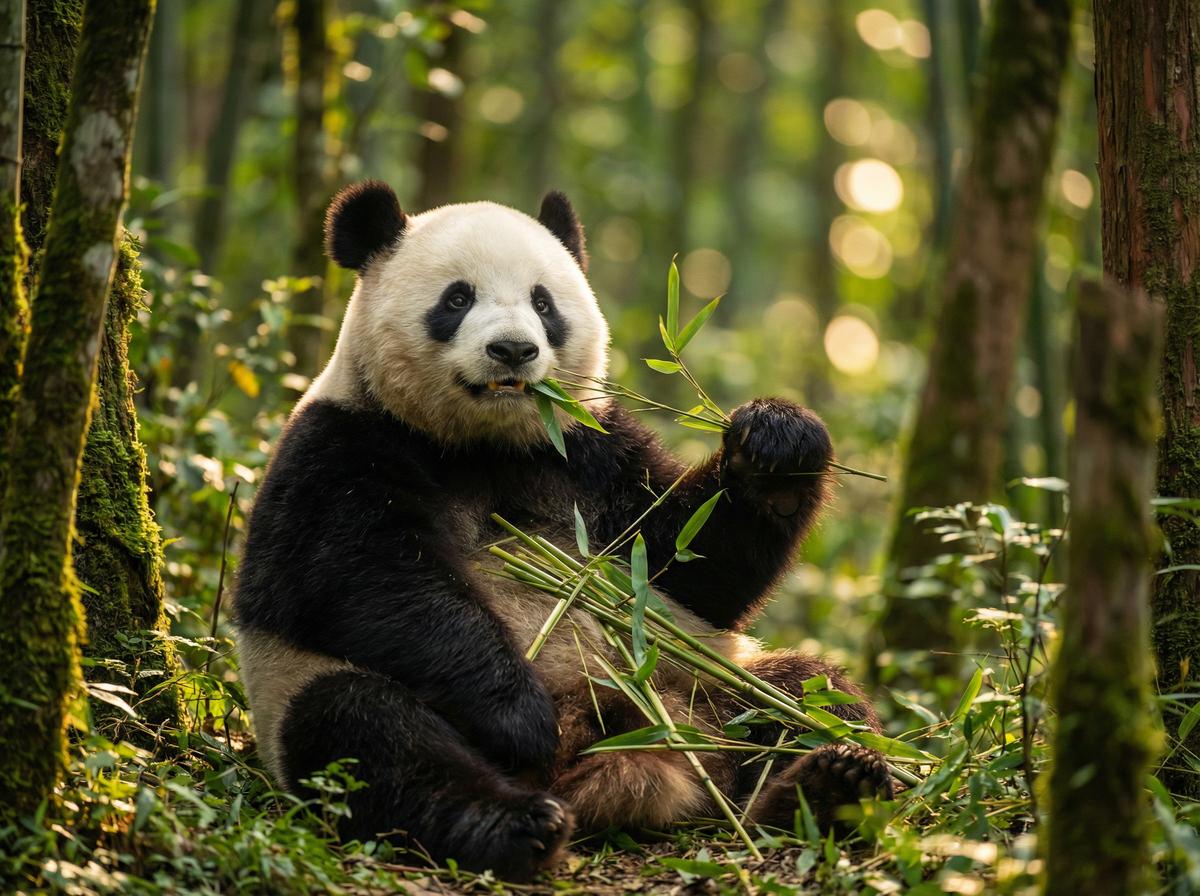 母狗熊猫保护视频